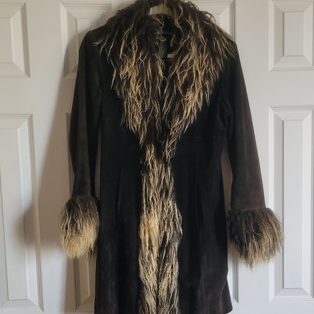A-Line Leather Coat